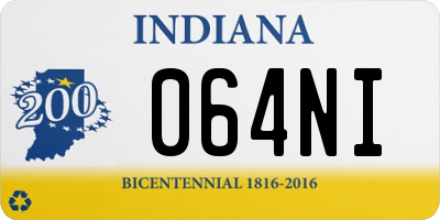 IN license plate 064NI