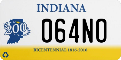 IN license plate 064NO