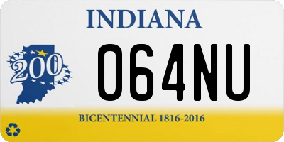 IN license plate 064NU