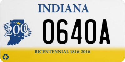IN license plate 064OA