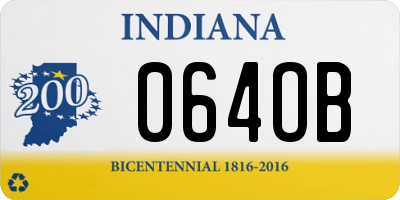 IN license plate 064OB