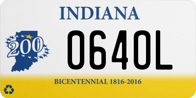 IN license plate 064OL