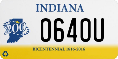 IN license plate 064OU