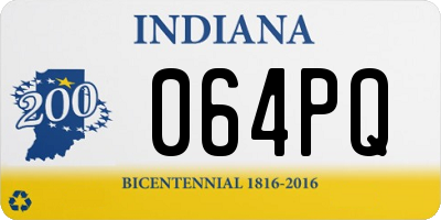 IN license plate 064PQ