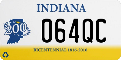 IN license plate 064QC