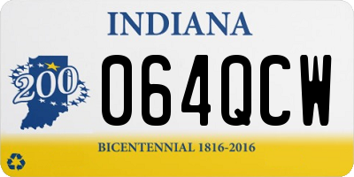 IN license plate 064QCW