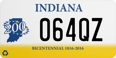 IN license plate 064QZ