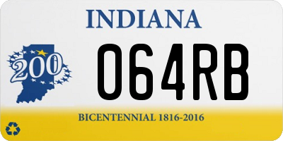 IN license plate 064RB