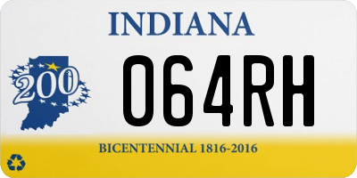 IN license plate 064RH