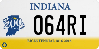 IN license plate 064RI