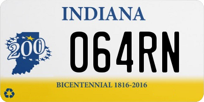 IN license plate 064RN