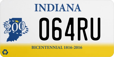 IN license plate 064RU