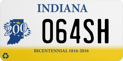 IN license plate 064SH