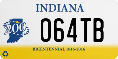IN license plate 064TB