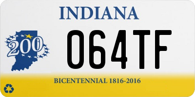 IN license plate 064TF