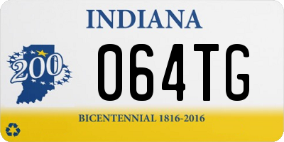 IN license plate 064TG