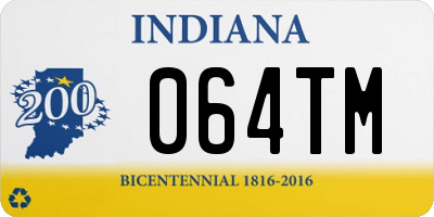 IN license plate 064TM