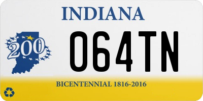 IN license plate 064TN