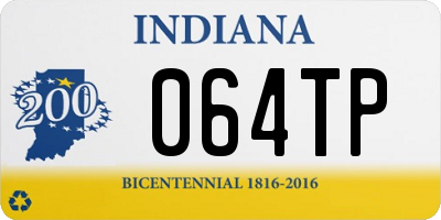 IN license plate 064TP