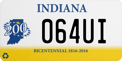 IN license plate 064UI