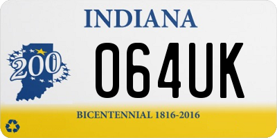 IN license plate 064UK