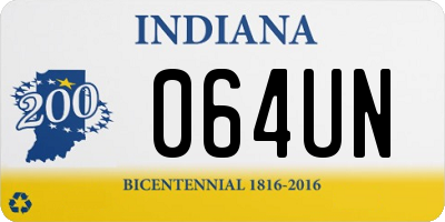 IN license plate 064UN