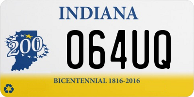 IN license plate 064UQ