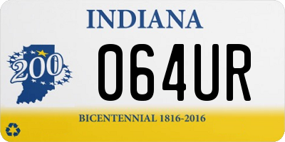 IN license plate 064UR