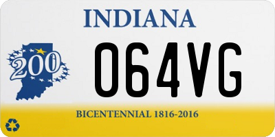 IN license plate 064VG