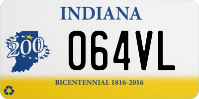 IN license plate 064VL