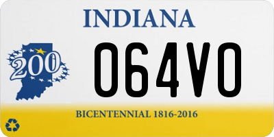 IN license plate 064VO