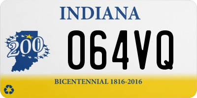 IN license plate 064VQ