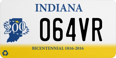 IN license plate 064VR