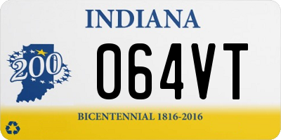 IN license plate 064VT