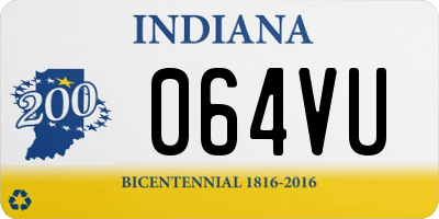 IN license plate 064VU