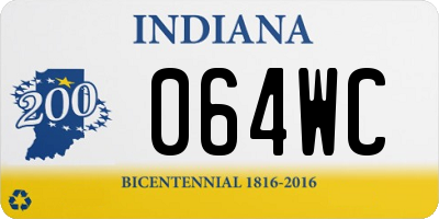 IN license plate 064WC