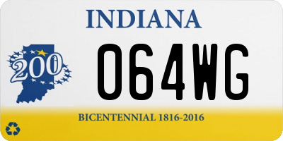 IN license plate 064WG
