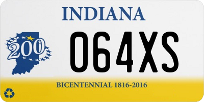 IN license plate 064XS