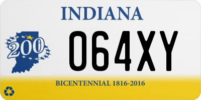 IN license plate 064XY