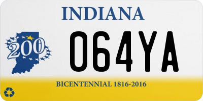 IN license plate 064YA