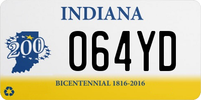 IN license plate 064YD
