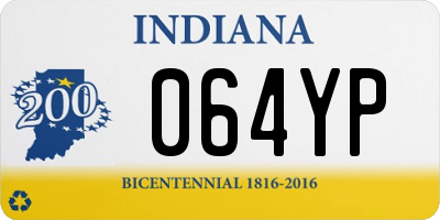 IN license plate 064YP