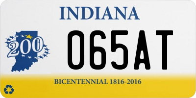 IN license plate 065AT