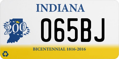 IN license plate 065BJ