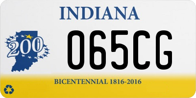 IN license plate 065CG