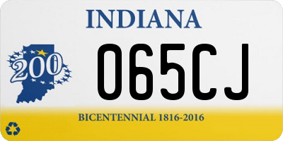 IN license plate 065CJ