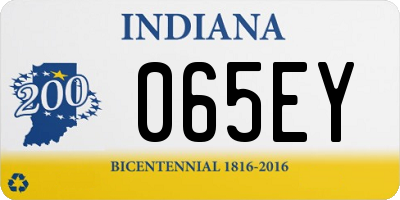 IN license plate 065EY