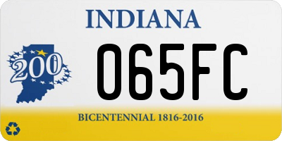 IN license plate 065FC