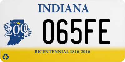 IN license plate 065FE