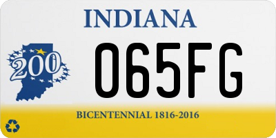 IN license plate 065FG